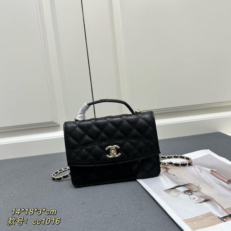 Ch*el top handle bags